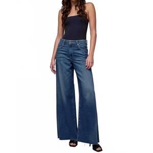 NEW HIDDEN nori high rise super wide leg jeans in medium vintage
